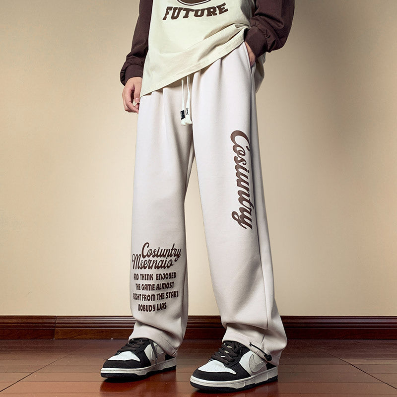 INSTOCK-Street Flex Men’s Letter Print Sweatpants – Comfy Meets