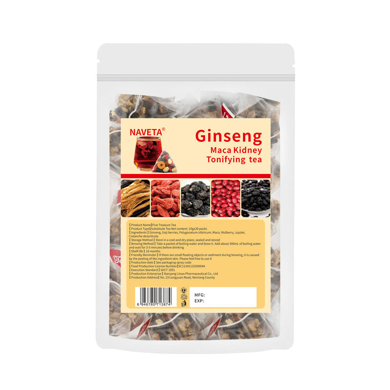 Ginseng Five Treasure Tea for Men’s Vitality & Energy