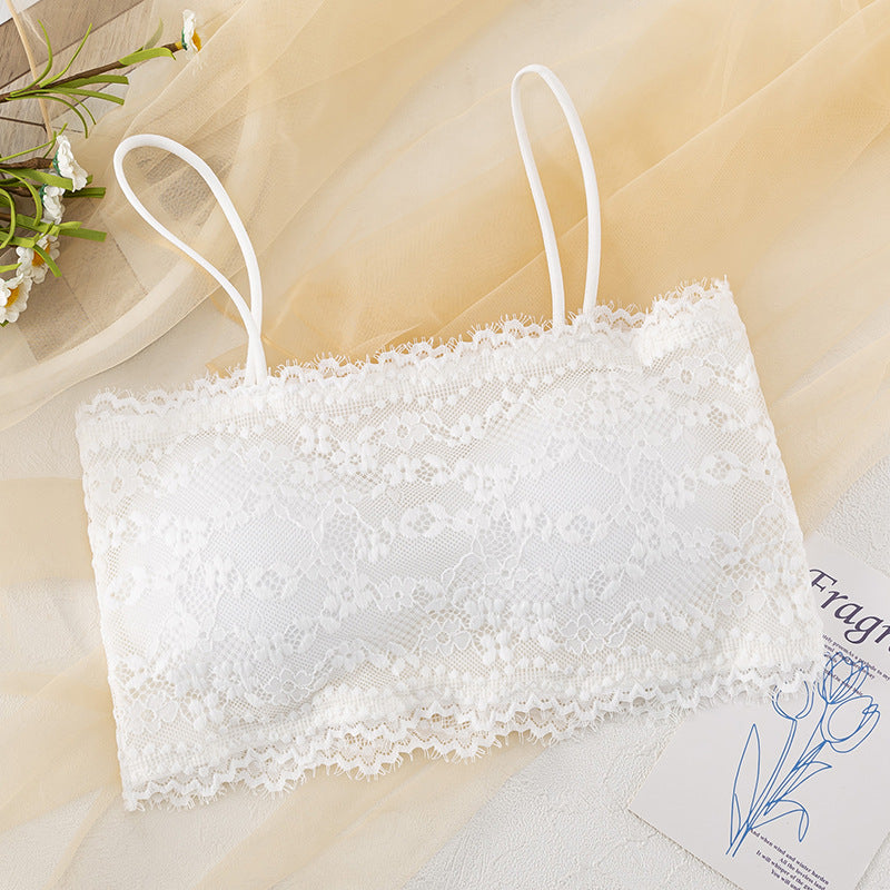 (Pack of 2)-Lace Tube Top for Women – Sexy Back & Breathable Fit