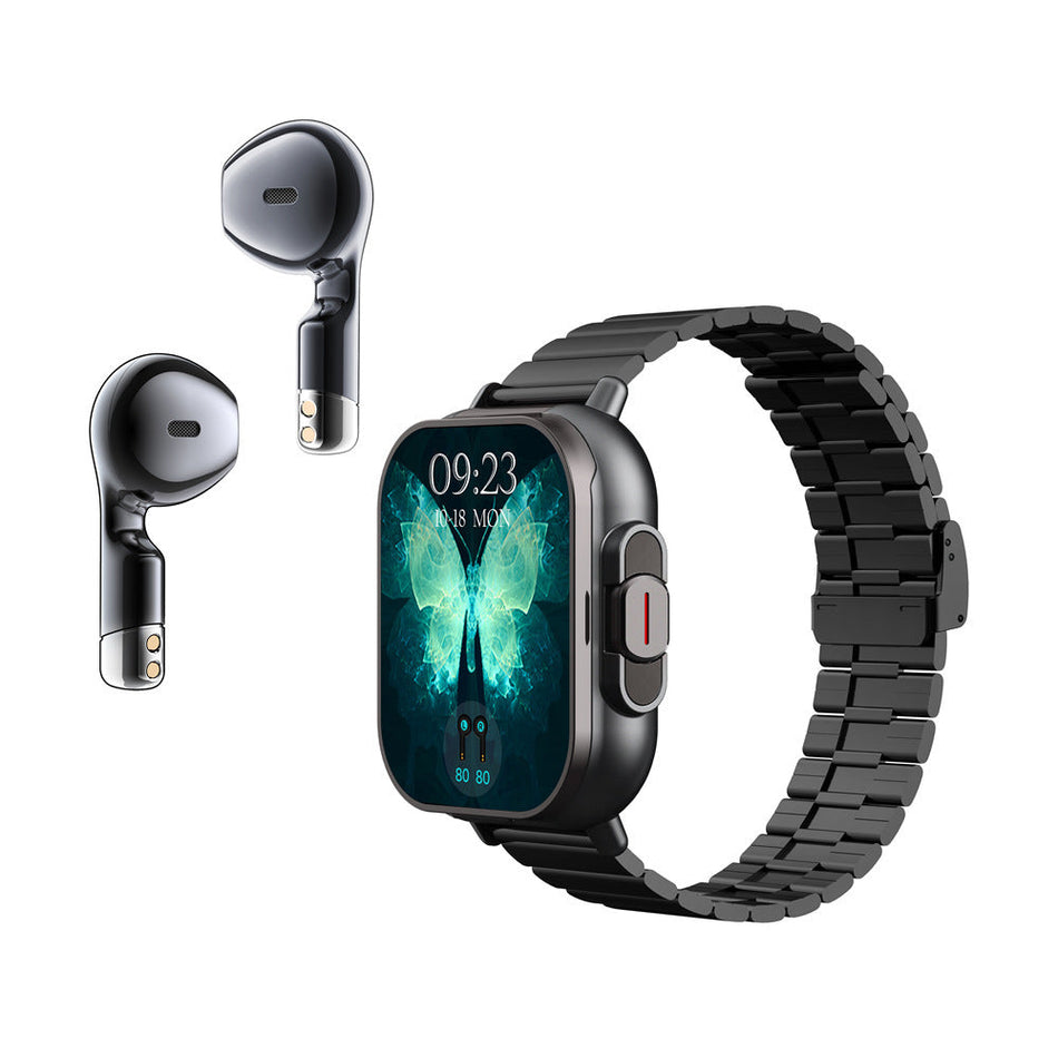 D8 2-in-1 Smart Watch with Bluetooth Call & Headset