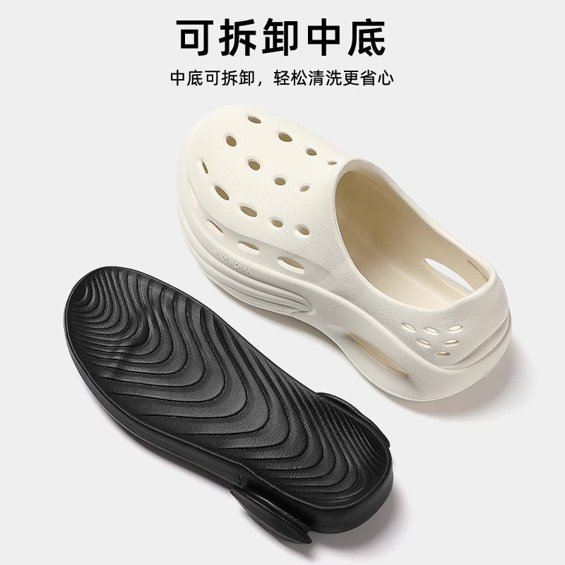 Men’s 2026 Thick-Sole Hole Shoes Non-Slip Deodorant Sandals