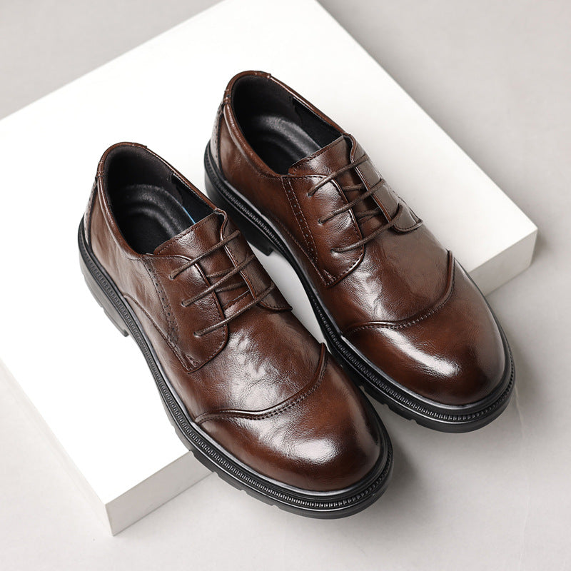 STOCK-Men’s Soft Sole Derby Shoes