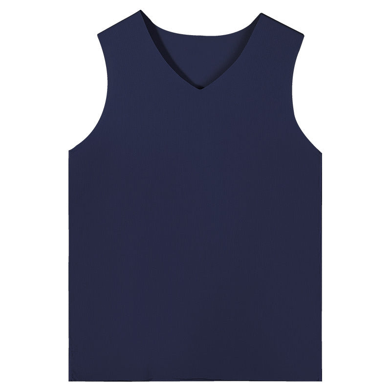 Men's Ice Silk Seamless Quick-Dry Slim Fit Vest Shirt