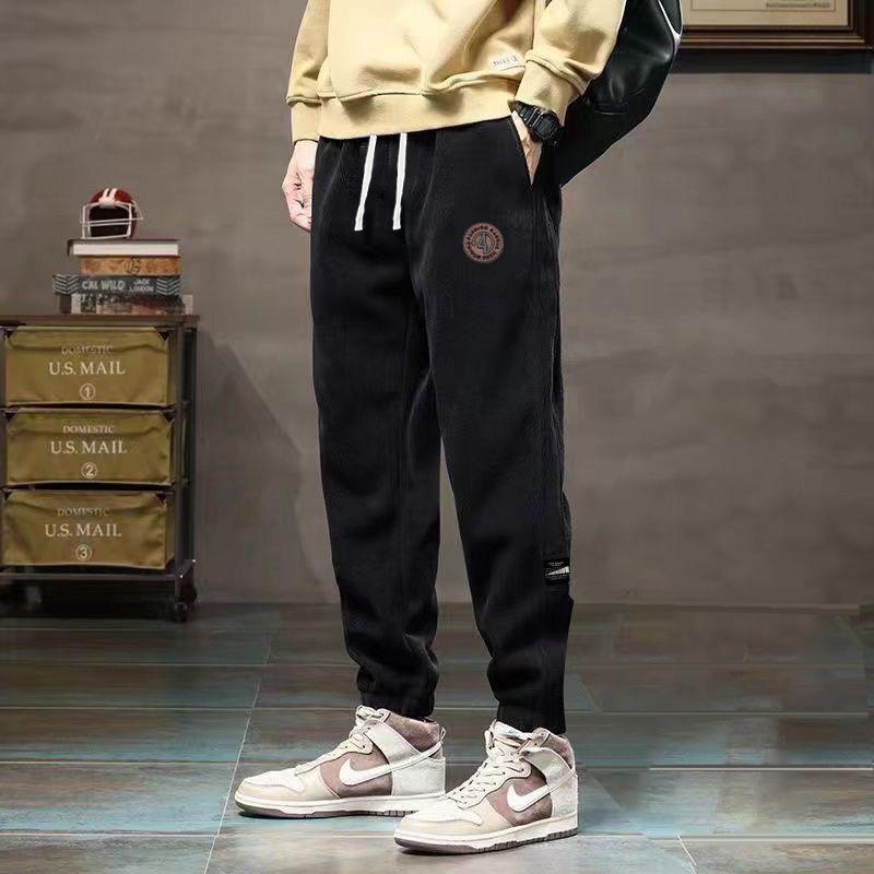 INSTOCK- Men’s Corduroy Sports Pants – Loose Fit Spring & Autumn