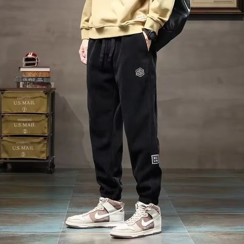 STOCK-Chenille Corduroy Fleece Sweatpants Men