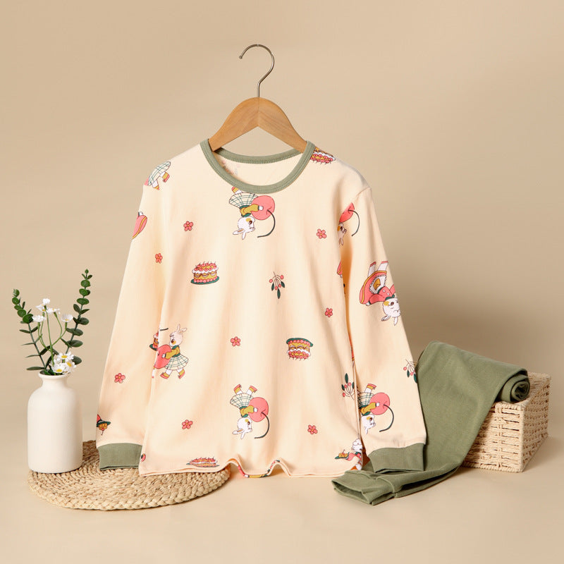 INSTOCK- Kids’ Cotton Autumn Pajama Set Boys & Girls Homewear