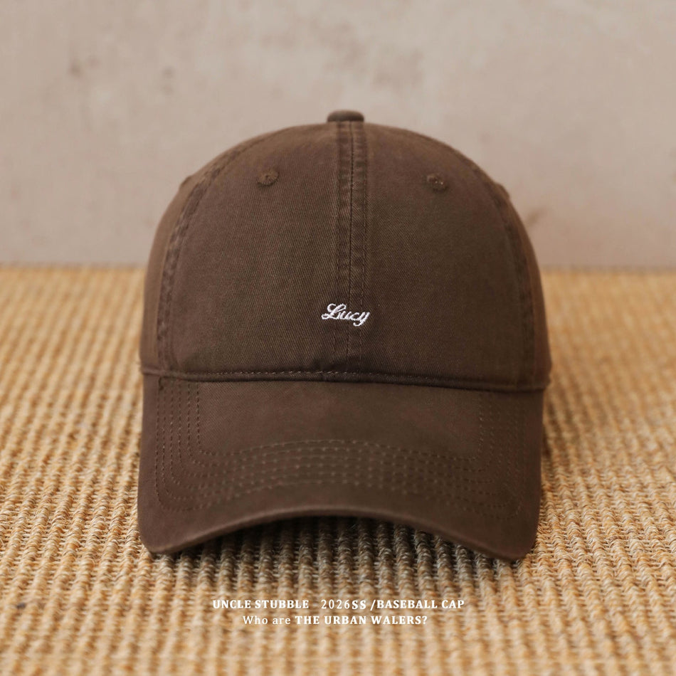 Korean Style Soft Top Solid Color Unisex Denim Baseball Cap