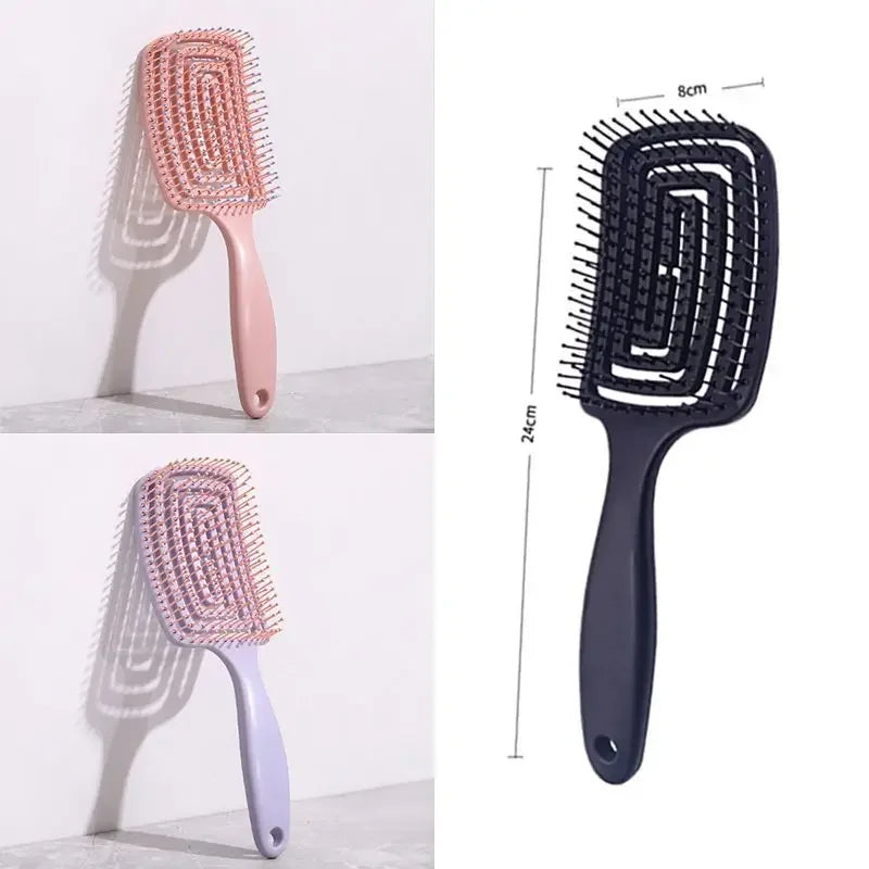 Hollow Back Big Bend Comb – Fluffy Massage Comb