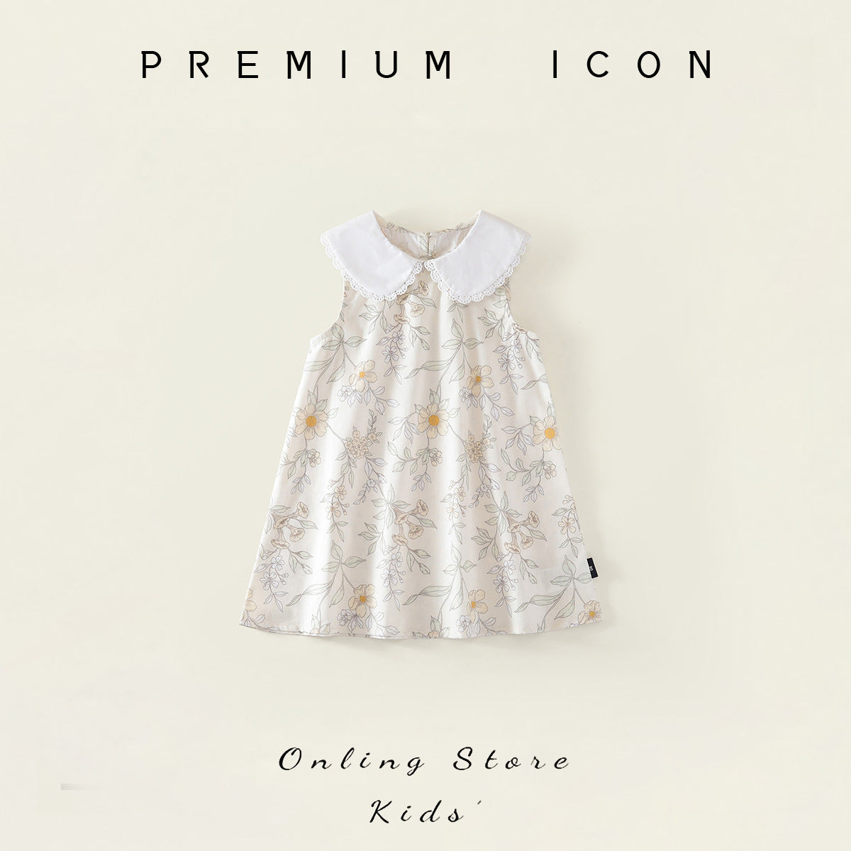 Girls Floral Sleeveless Lapel Princess Dress – Kids Fashion Nepal | Tudoholic