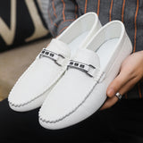 INSTOCK- New Breathable Men's Casual Leather Shoes Slip-on