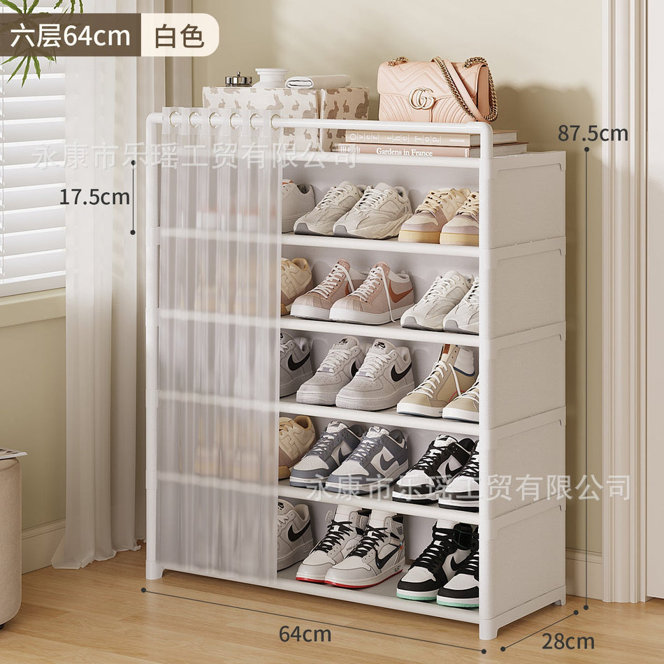 Wall-Mounted Multi-Layer Shoe Cabinet Home Storage Rack