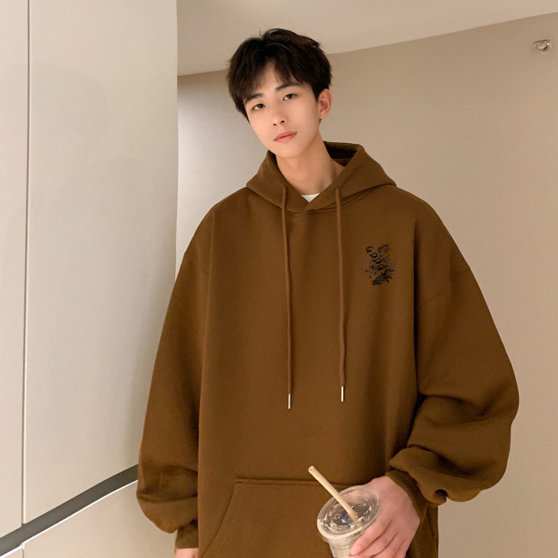 STOCK-Men’s Thick Fleece-Lined Autumn Winter Hoodie Jacket