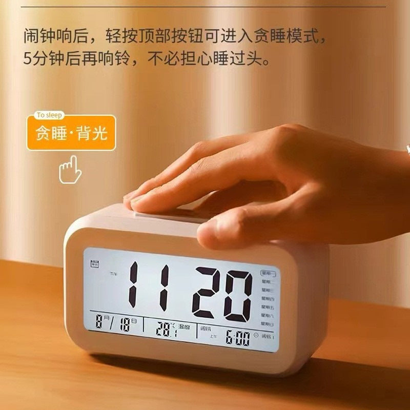 Smart Rechargeable Children's Alarm Clock 3-Set Voice