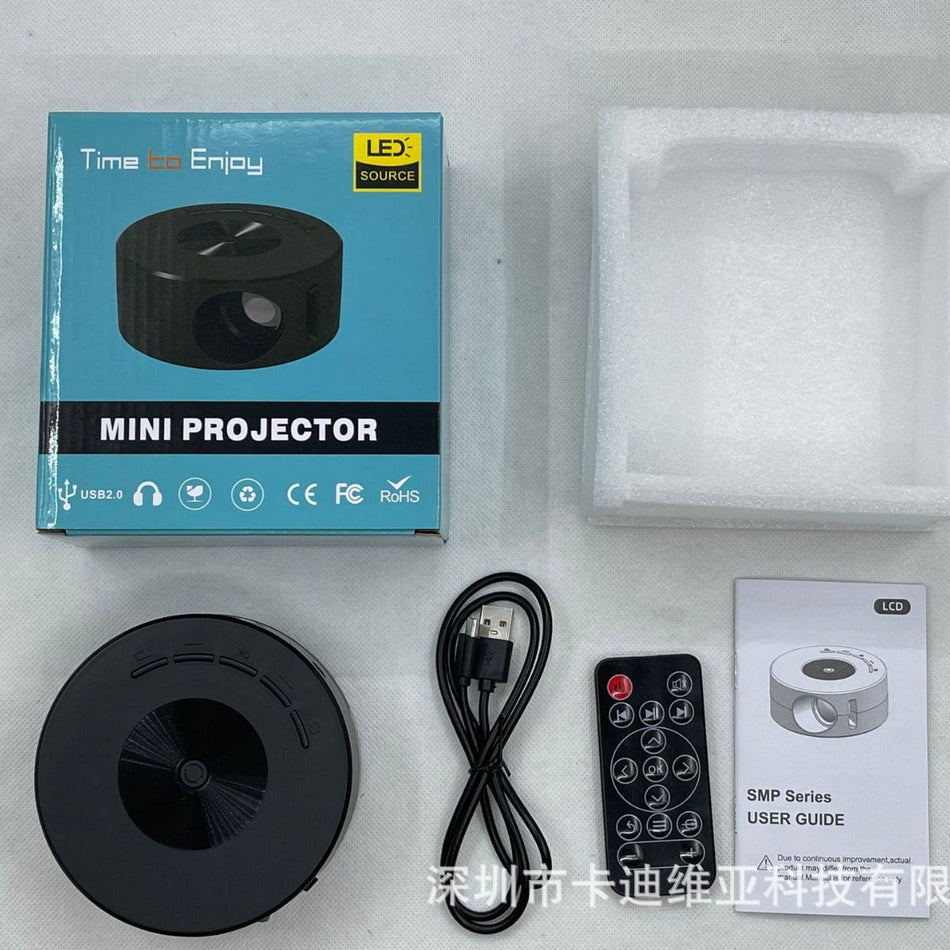 YT200 Mini Wired LED Projector | Portable Kids & Home Theater