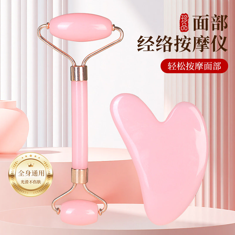 Double-Head Crystal Facial Roller – Face Lifting & Massage Tool