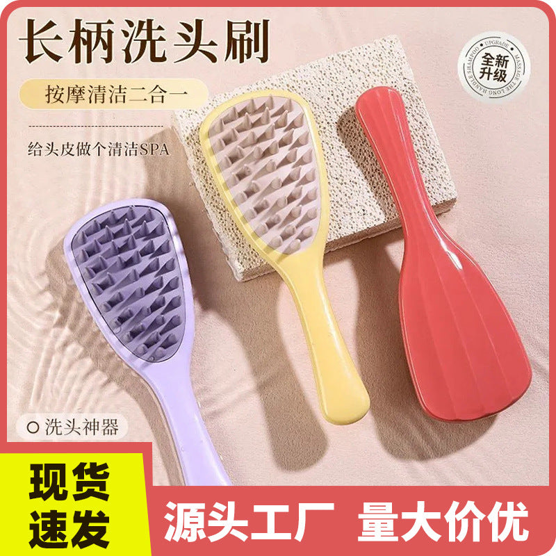 STOCK-Silicone Shampoo Massage Comb