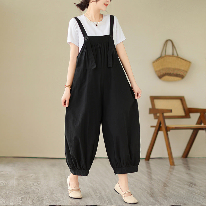 Belted Wide-Leg Jumpsuit – Casual & Comfy for Summer