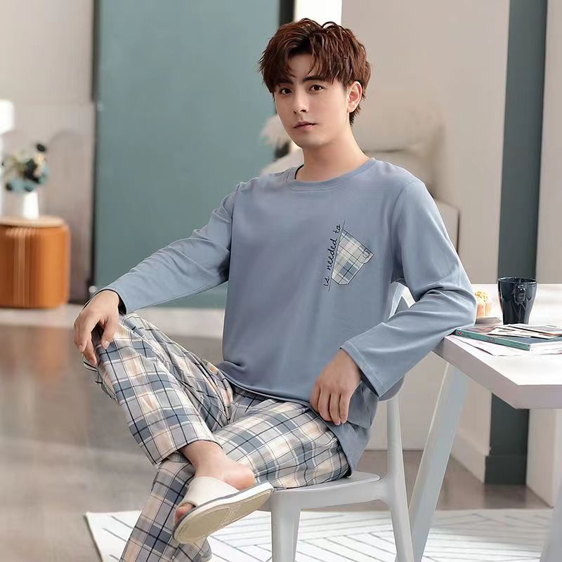 Men’s Seasonal Loungewear – Long Sleeve Home Set
