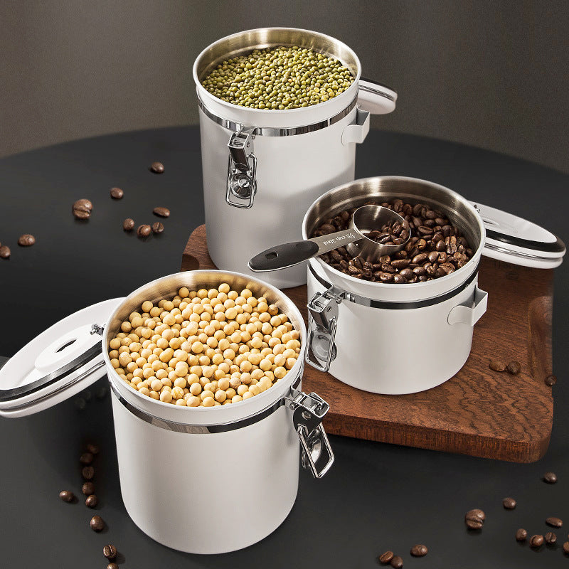 Vacuum Coffee Bean and Powder Storage Can