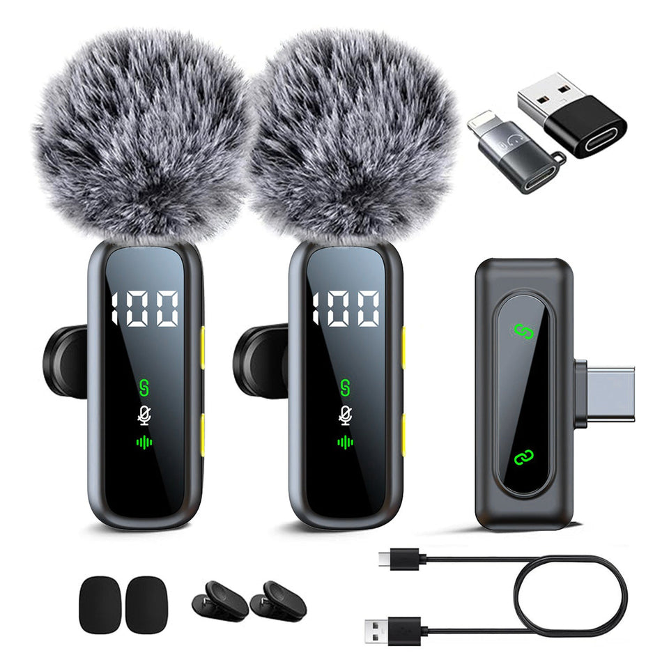 L06 Wireless Lavalier Microphone – One-to-Two TikTok Vlog