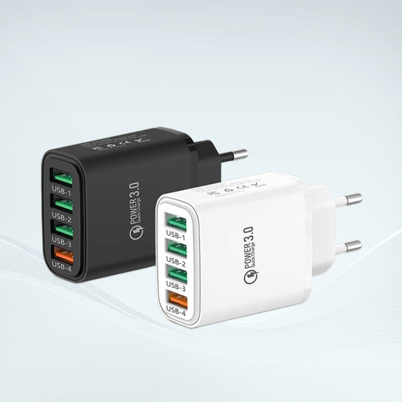 Multi-Port USB Fast Charger Universal EU/US/UK Plug