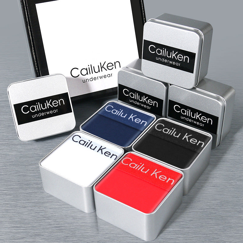 PACK OF - 5 CK Style Mens Cotton Boxer Briefs Gift Box