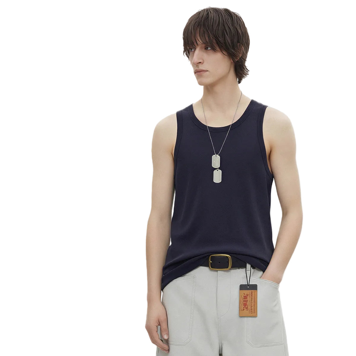 Men’s 300g Heavyweight Earth-Tone Sports Training Vest