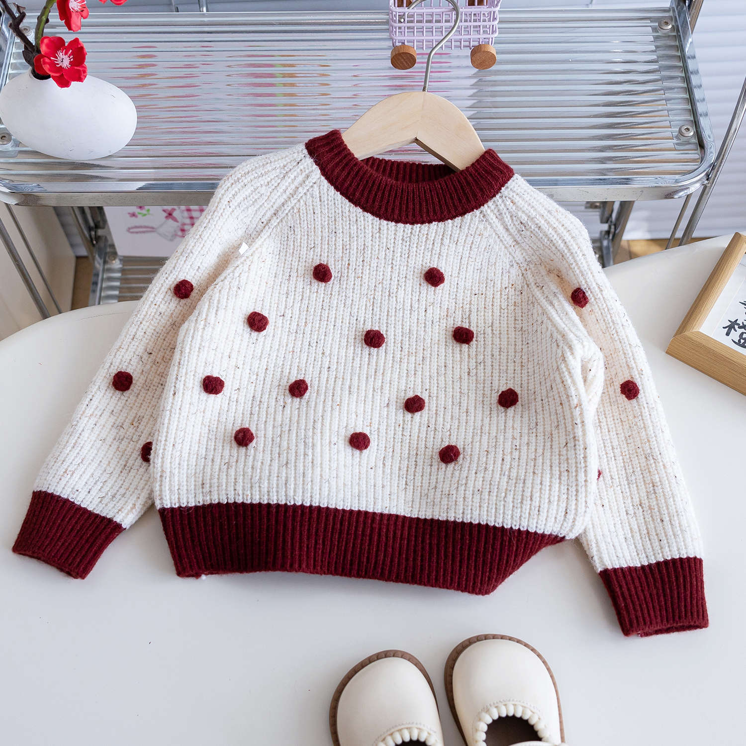 Girls Fleece Knitwear Set – Warm Winter Two-Piece Outfit – Outfit Sets – Image 6