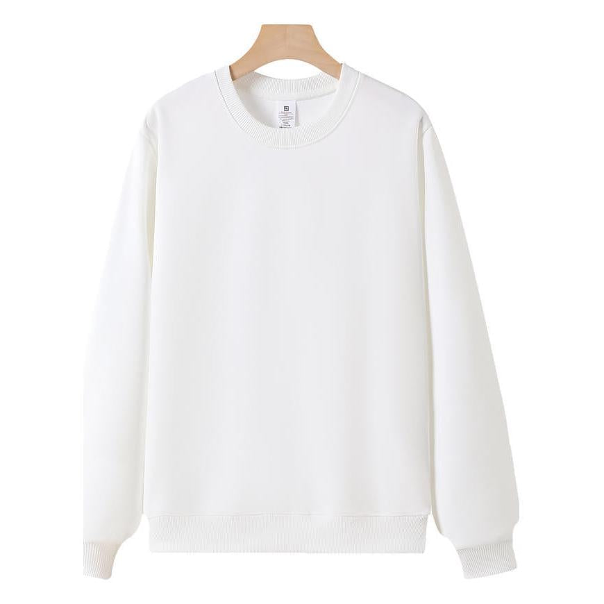 Men’s Korean Style Fleece-Lined Pullover Sweatshirt