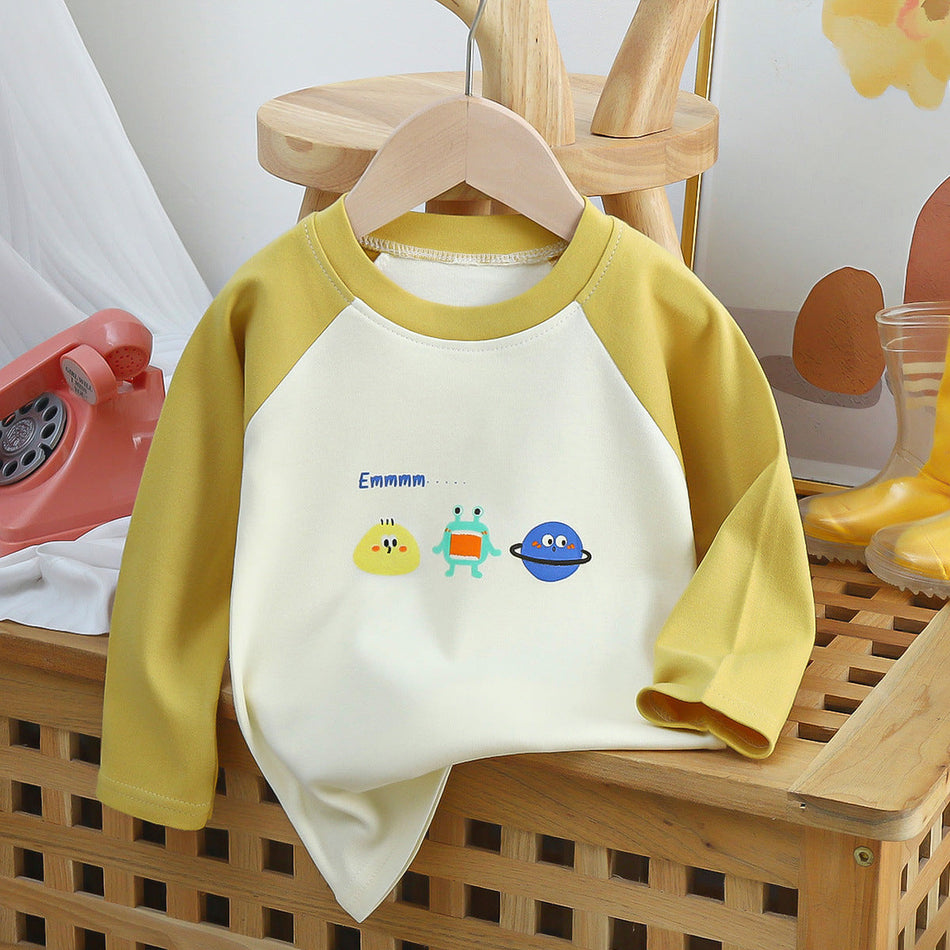 Baby Boys Long Sleeve Cotton T-Shirt Autumn Top