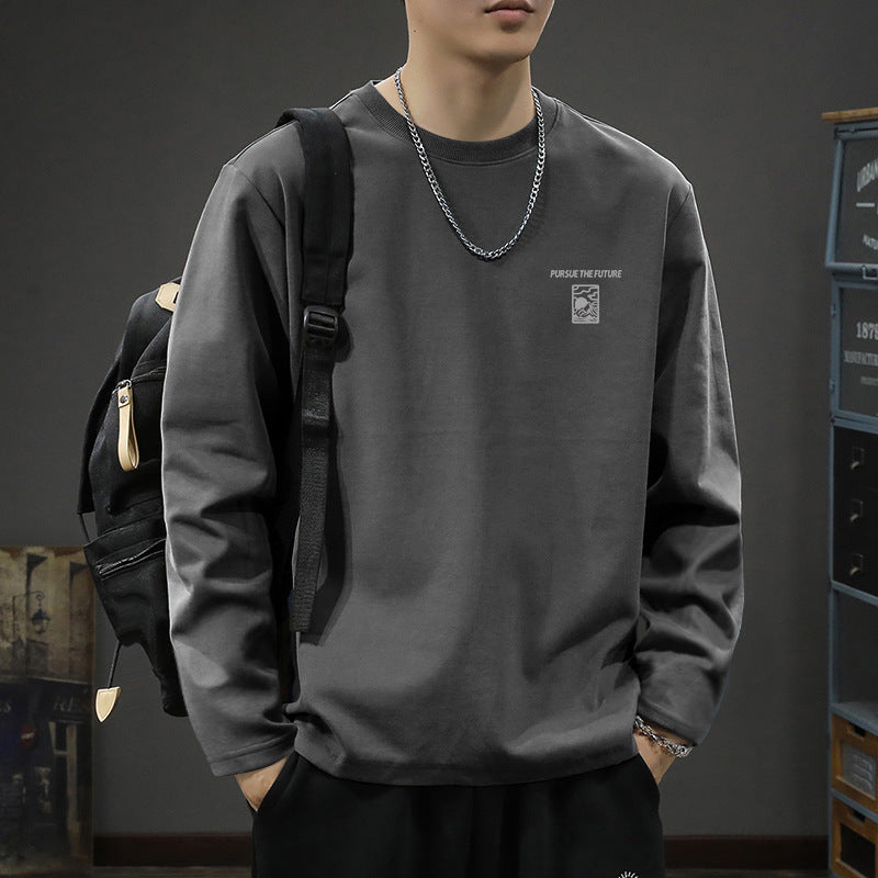 Men’s Heavyweight Cotton Round Neck Casual T-Shirt