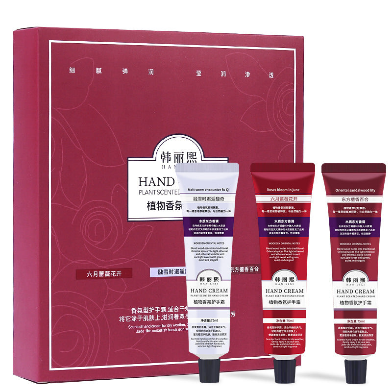 Han Lixi Live Explosions Plant Fragrance Hand Cream Gift Set