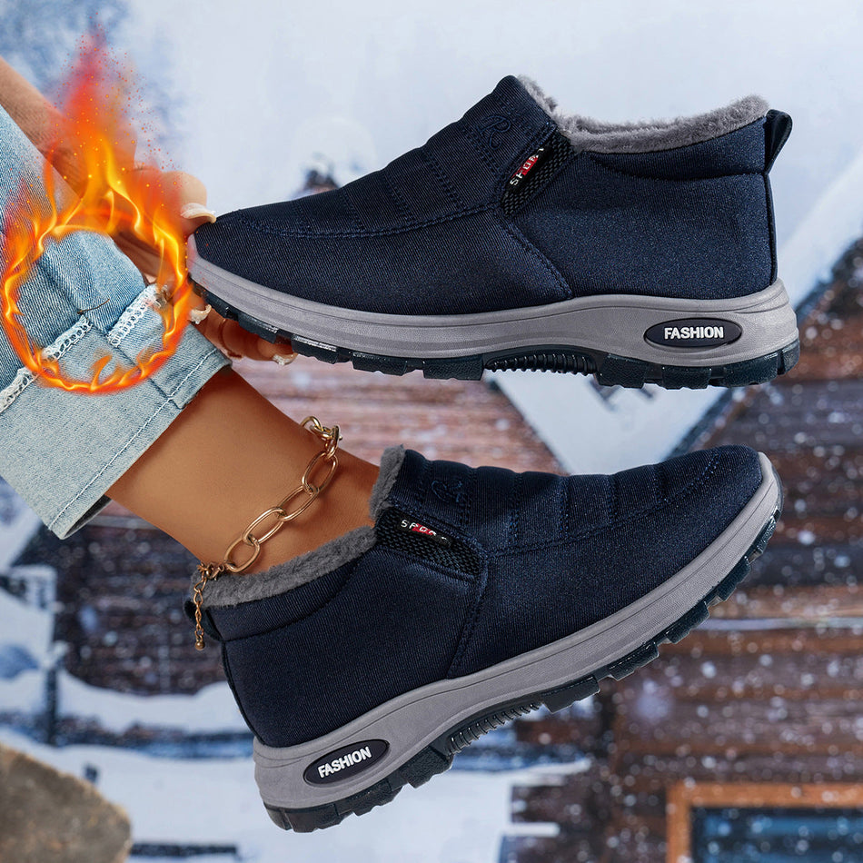Women’s Winter Cotton Boots Fleece-Lined Snow Shoes