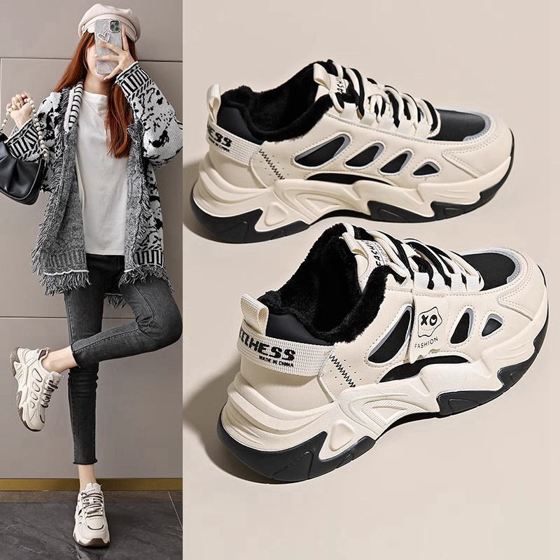Fleece-Lined Small-Size Casual Torre Sneakers