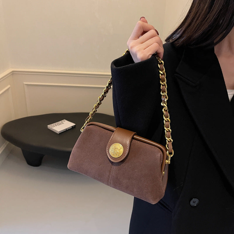 Frosted Chain Doctor Crossbody Bag for Women