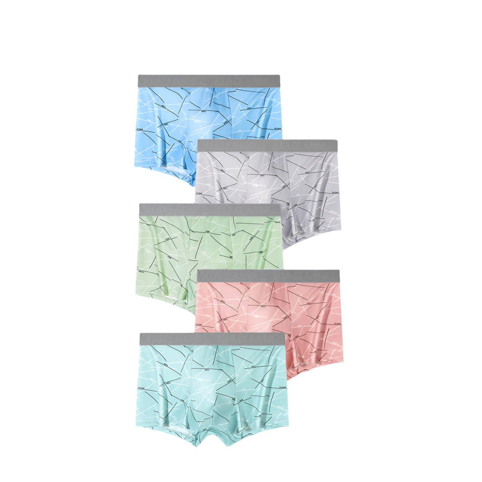 Plus Size Men’s High-Elastic Cotton Boxer Pants- Pack of 5