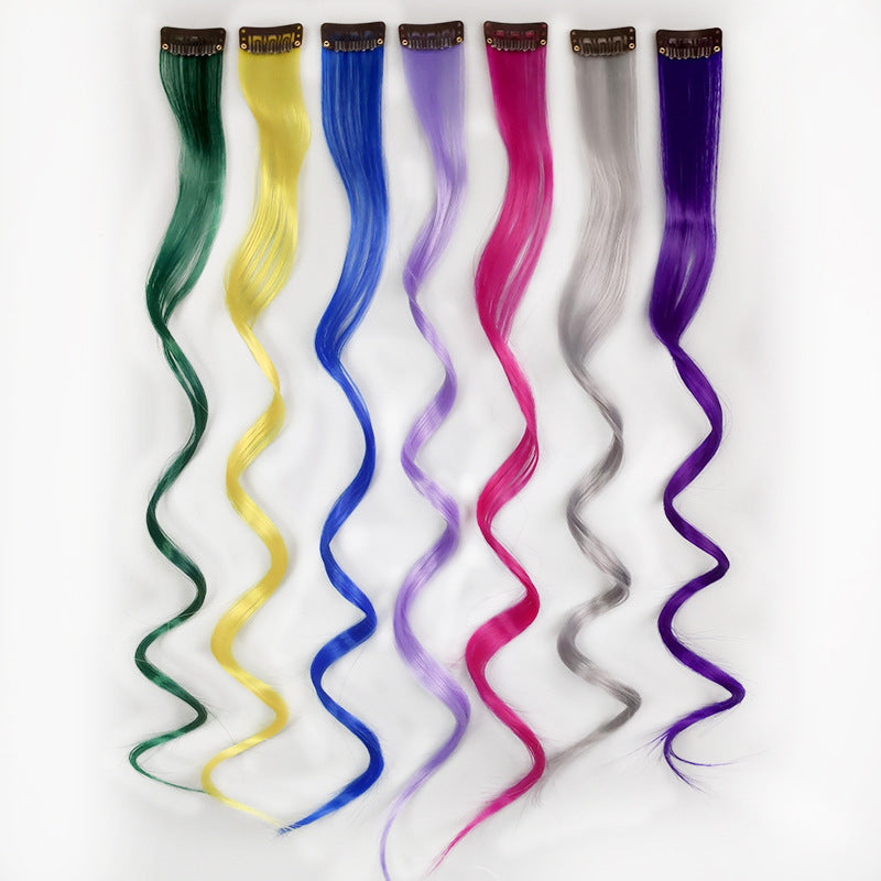 Gradient Clip-In Long Curly Hair Extension – Seamless Color