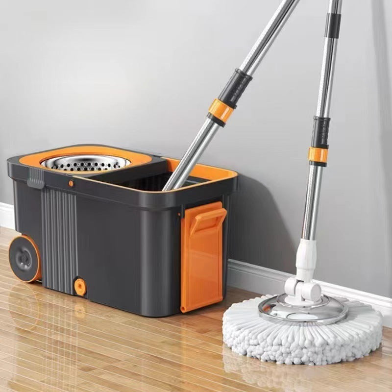 INSTOCK- Thick-Up Rotary Mop with Hand-Free Bucket
