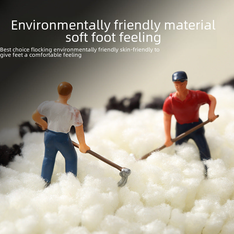 Absorbent Black & White Floor Mat – Non-Slip Bathroom Mat