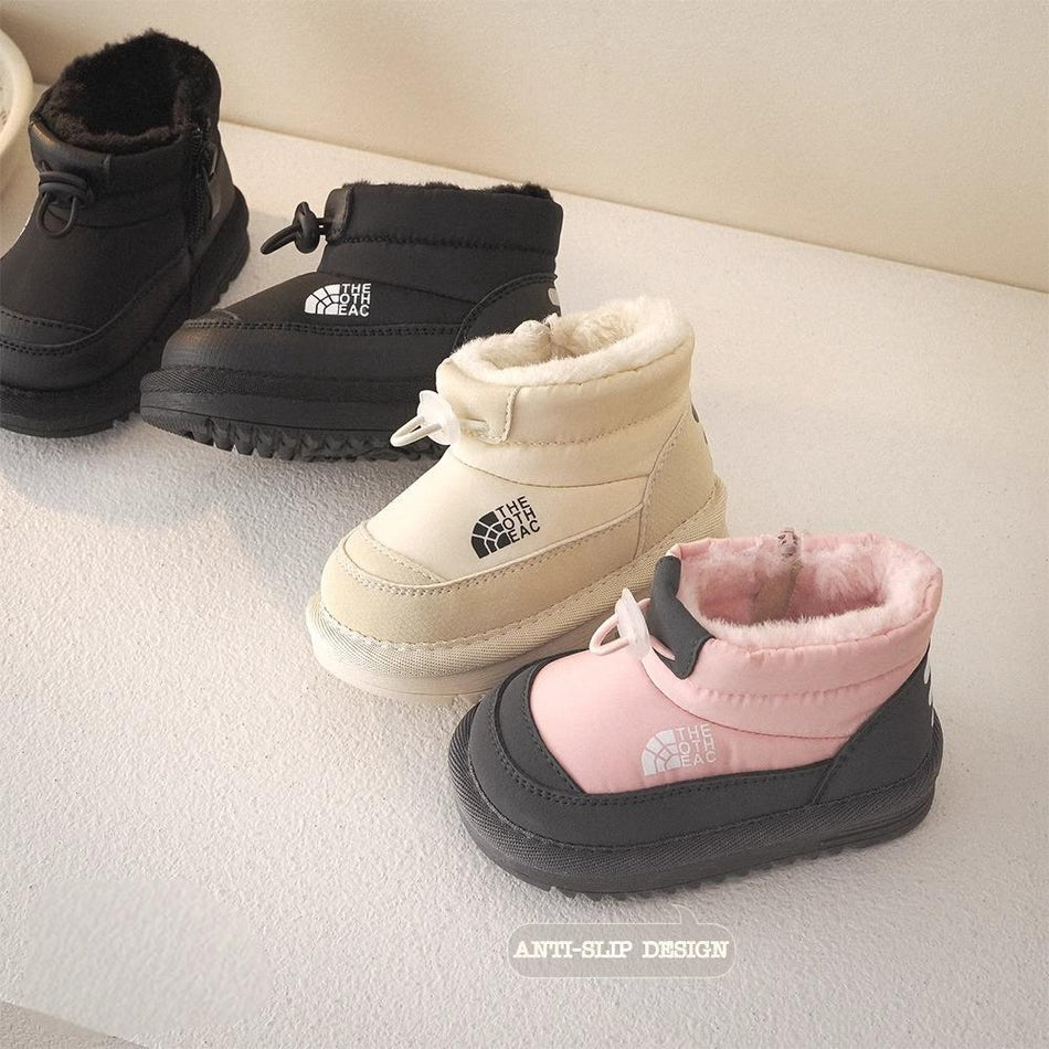 INSTOCK-Baby Snow Boots 2024 Warm Waterproof Winter Shoes
