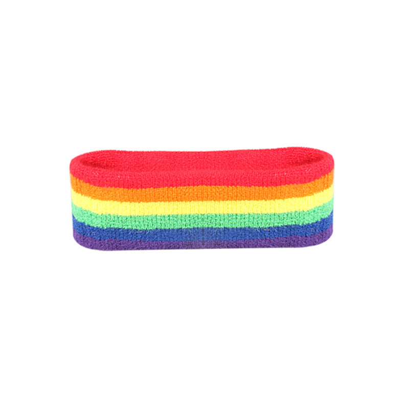 Rainbow Cotton Sports Wrist Bracer Women