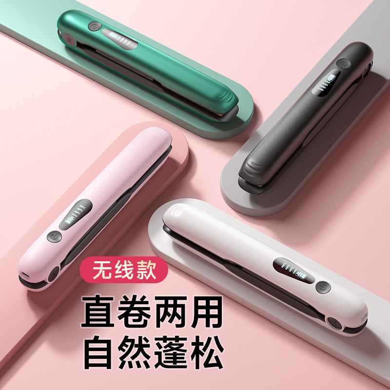 Rechargeable USB Hair Straightener & Curling Iron for Travel