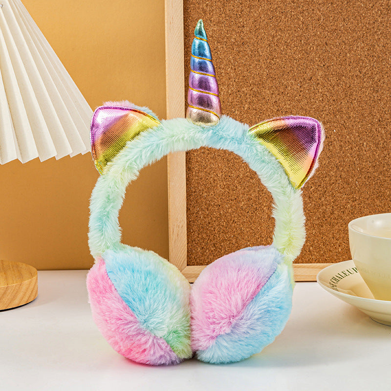 Rex Rabbit Fur Kids Winter Earmuffs Plush