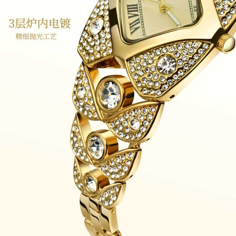 Diamond-Encrusted Starry Sky Bracelet Watch