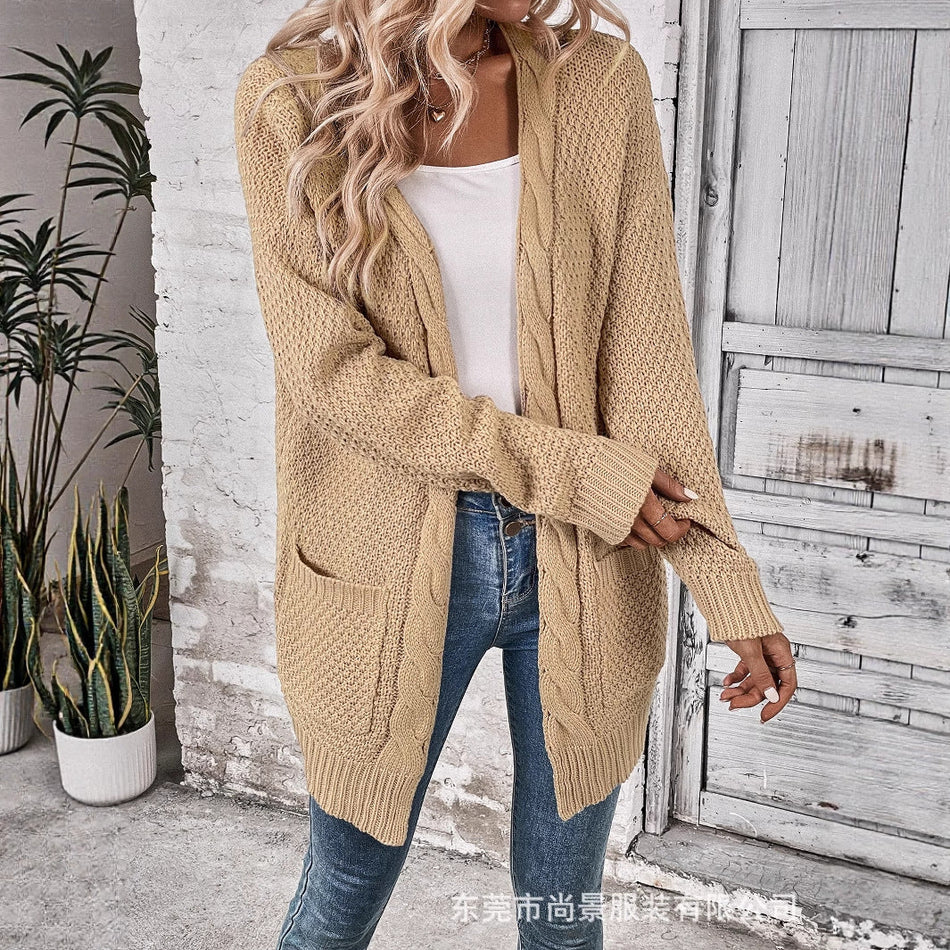 Women’s Round Neck Knit Cardigan