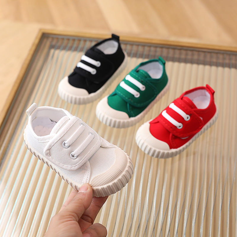 Kids’ Canvas Velcro Shoes – Soft Sole & Stylish Fit