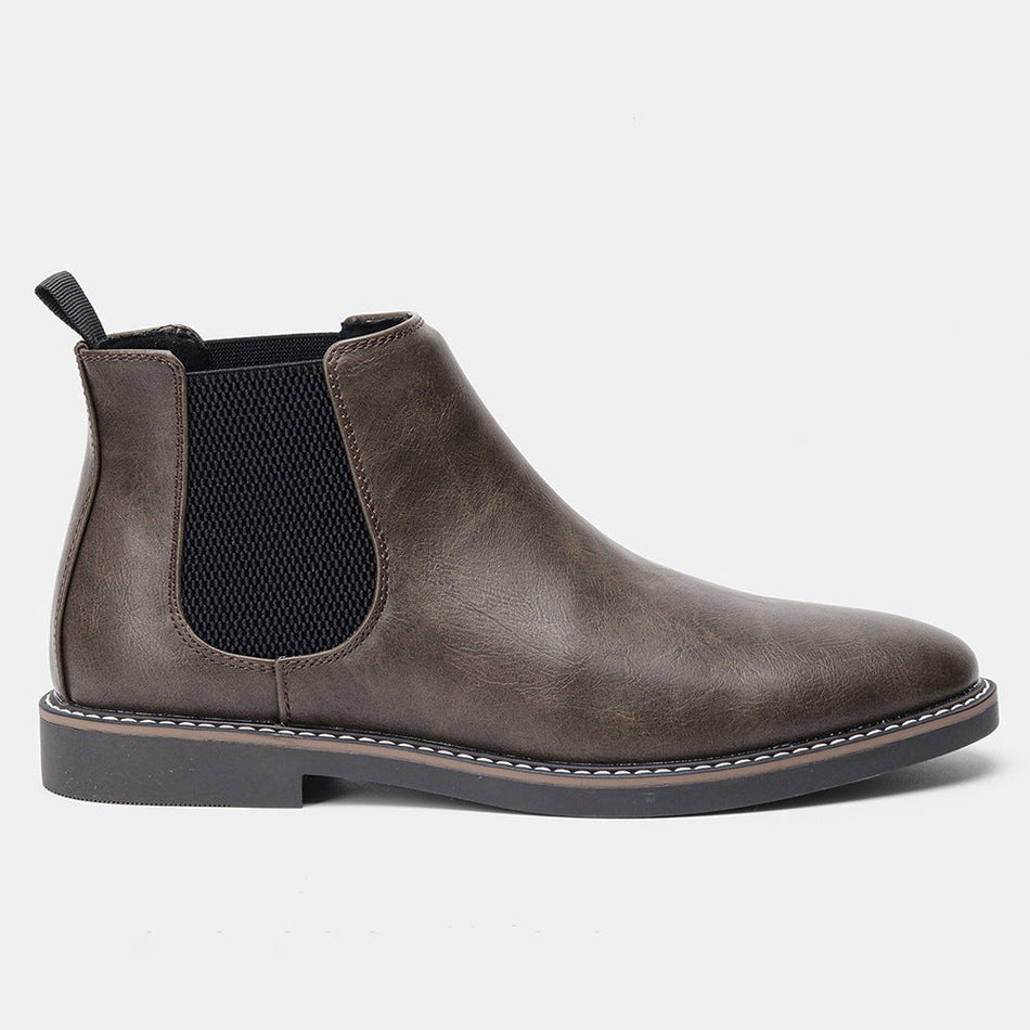 STOCK-Men’s British Chelsea High-Top Leather Boots