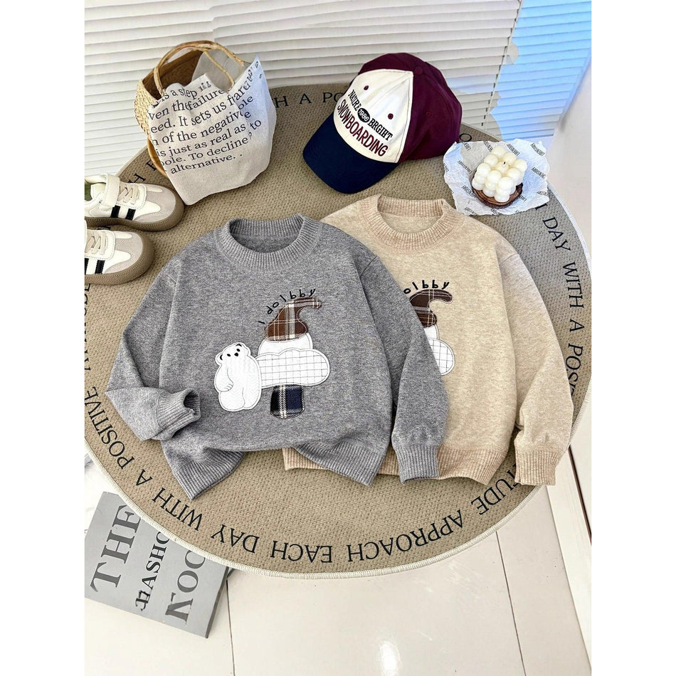 Children's Christmas Sweater Cartoon Elk Warm Winter 2025 New