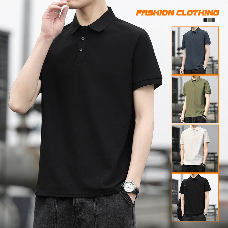 Breathable Ice-Cool Polo Shirt | Korean Slim Fit T-Shirt