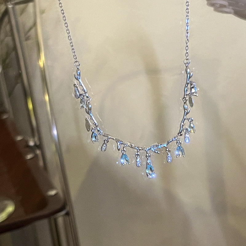 Waterdrop Branch Necklace – Sweet, Sparkling & Feminine